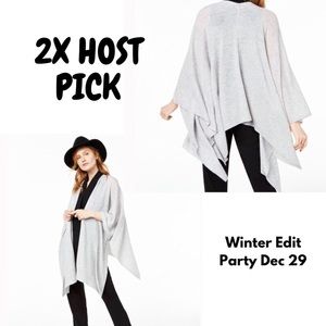 🆕 Charter Club Solid Cashmere Sweater Wrap